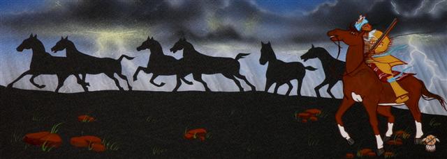 In a deadly race, a stagecoach&rsquo;s driver and  guard fight for life, hoping to get to the next station with the mail and their lives.  But the Indians may stop the race beforehand by bringing down a lead horse and piling up the coach.